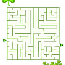 St patricks day printable mazes