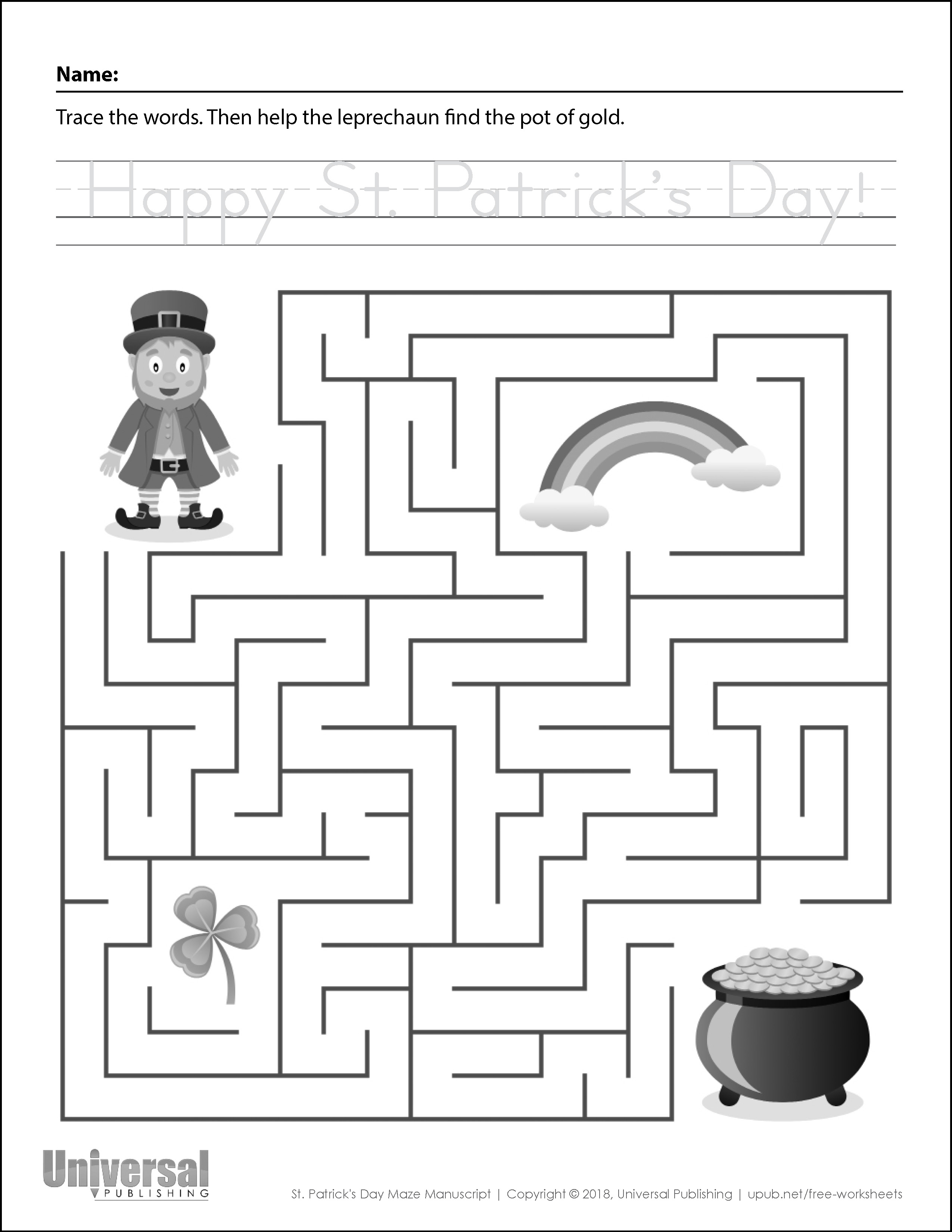 St patricks day free printables