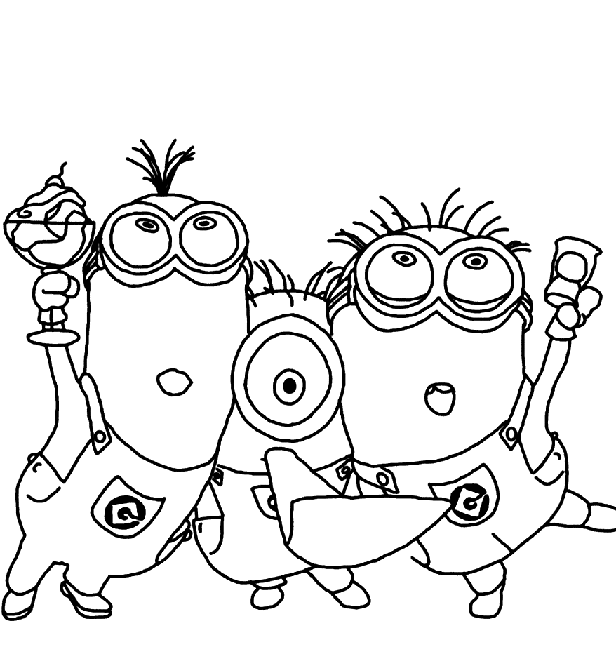 Minion coloring pages printable for free download