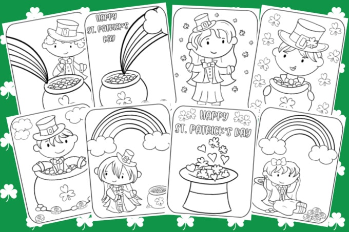 St patricks day coloring pages fun money mom