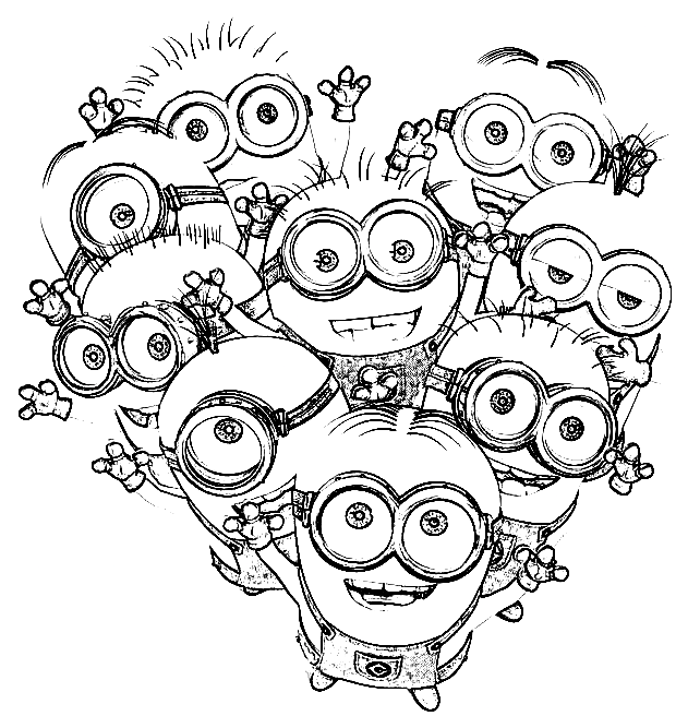 Minion coloring pages printable for free download