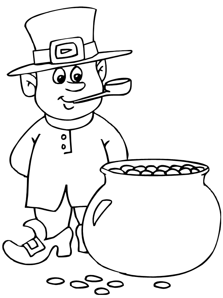 Leprechaun coloring pages