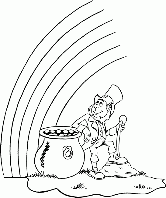 Leprechaun coloring pages