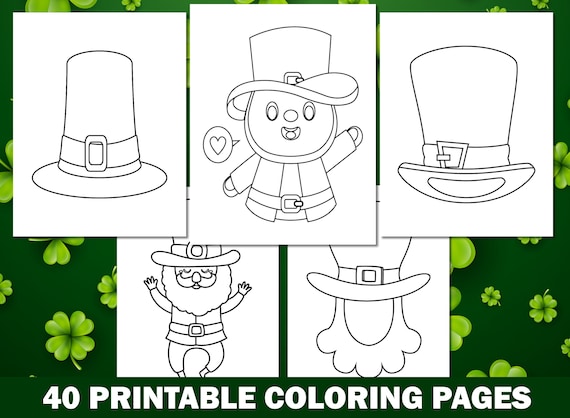 St patricks day coloring pages for kids ages