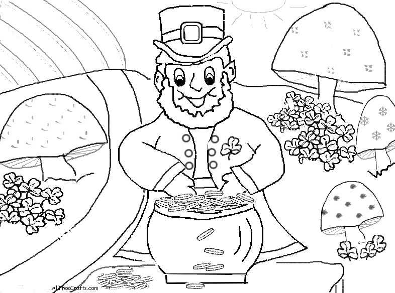 Free printable coloring pages for st patricks day