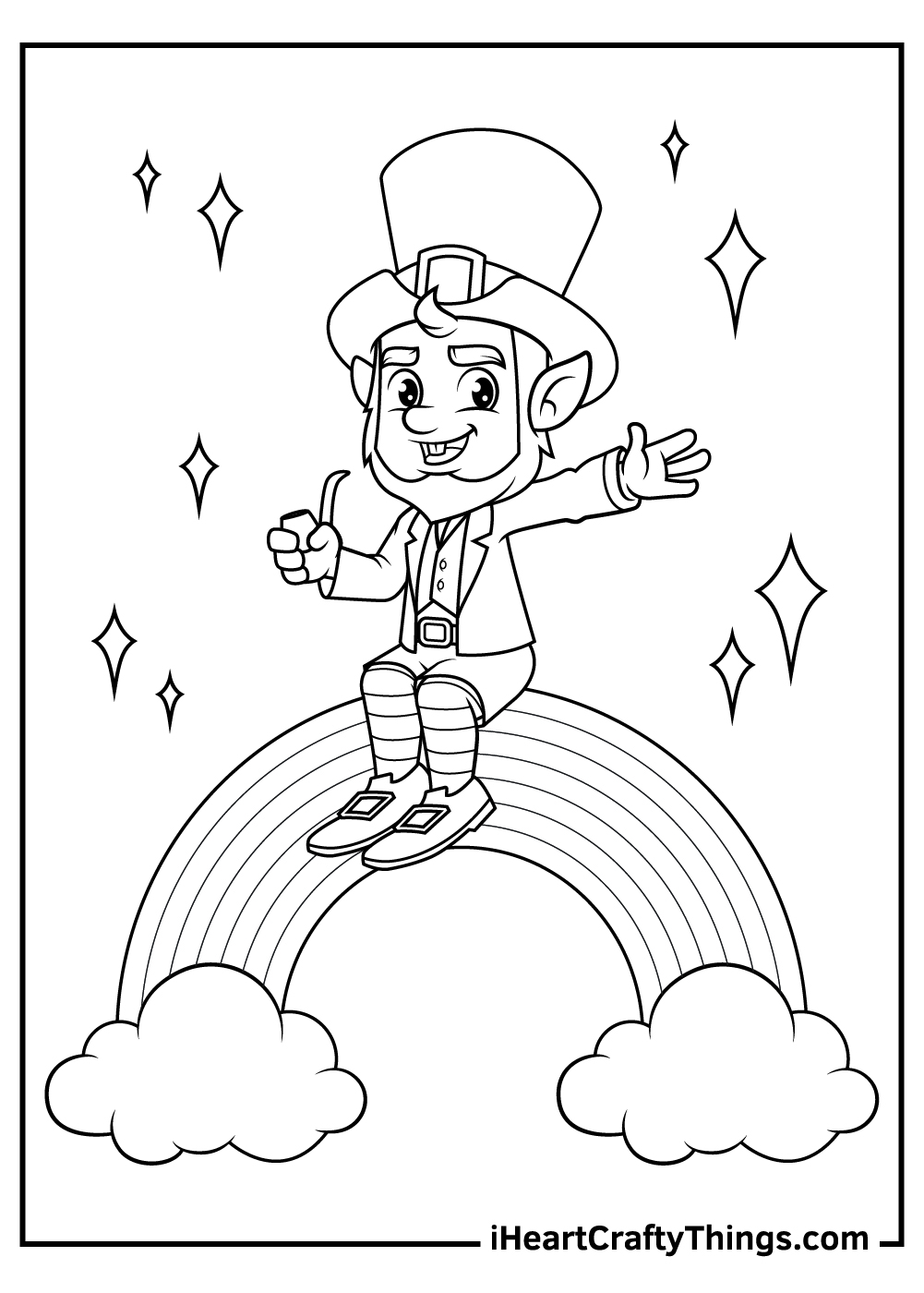 Leprechaun coloring pages updated