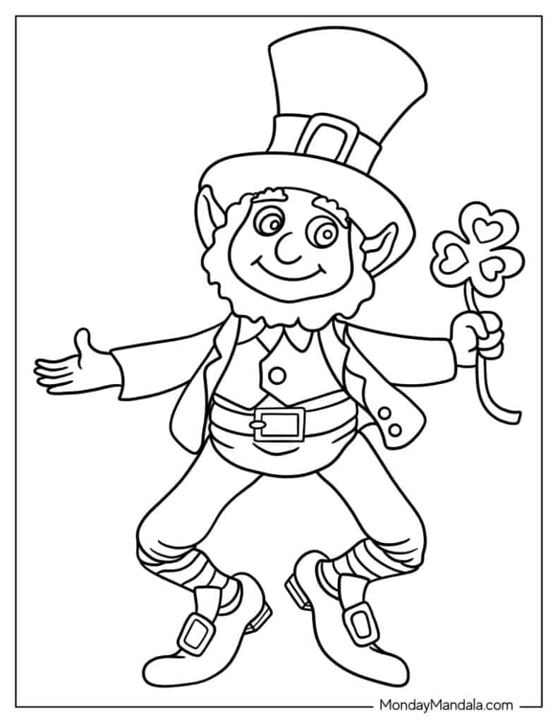 St patricks day coloring pages free pdf printables