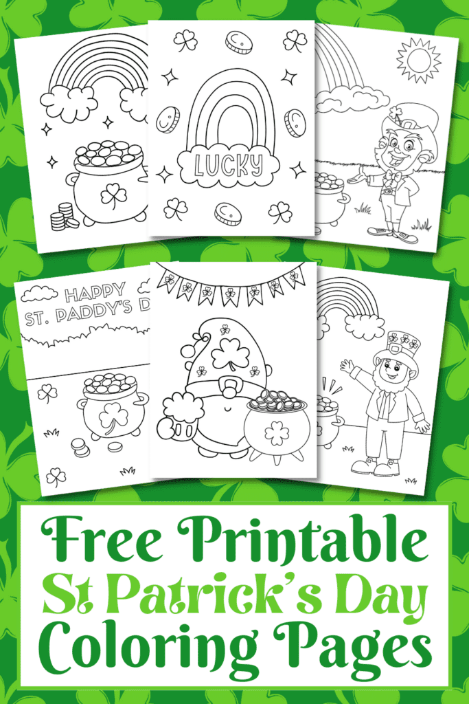 Free st patricks day coloring pages for kids