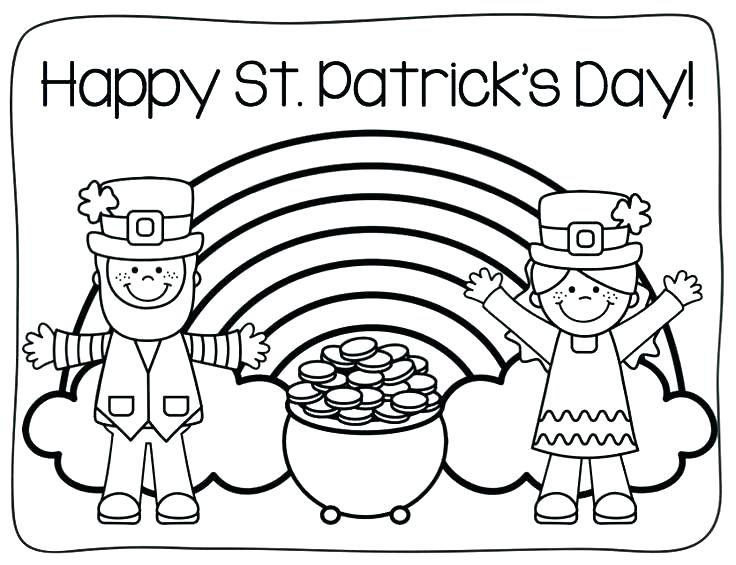 Girl leprechaun coloring pages