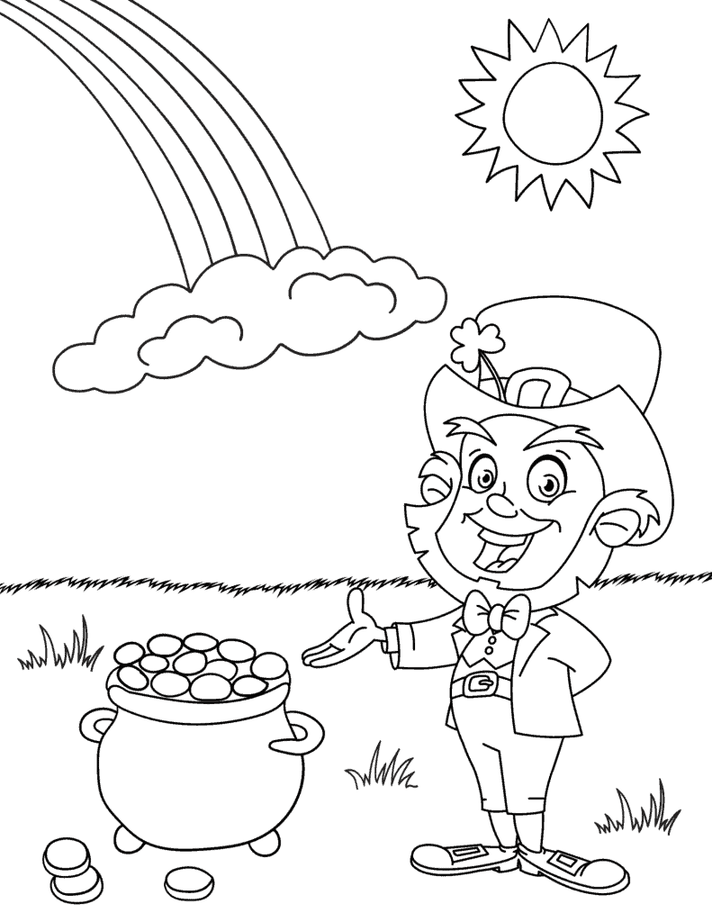 Free st patricks day coloring pages for kids