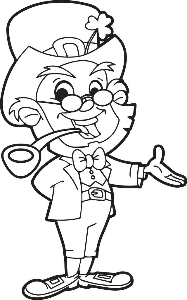 Printable leprechaun coloring page for kids â