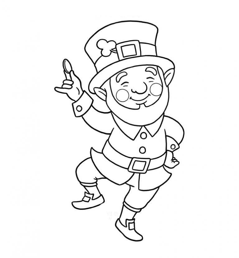 Leprechaun coloring pages