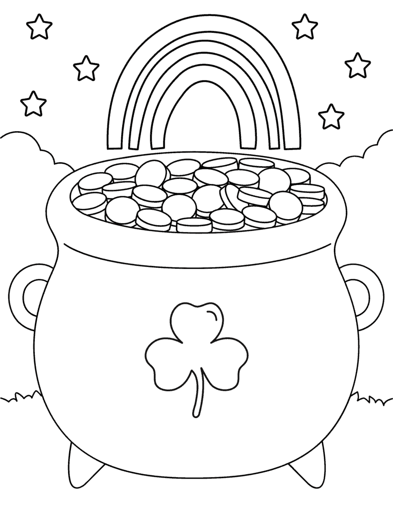 Free st patricks day coloring pages for kids