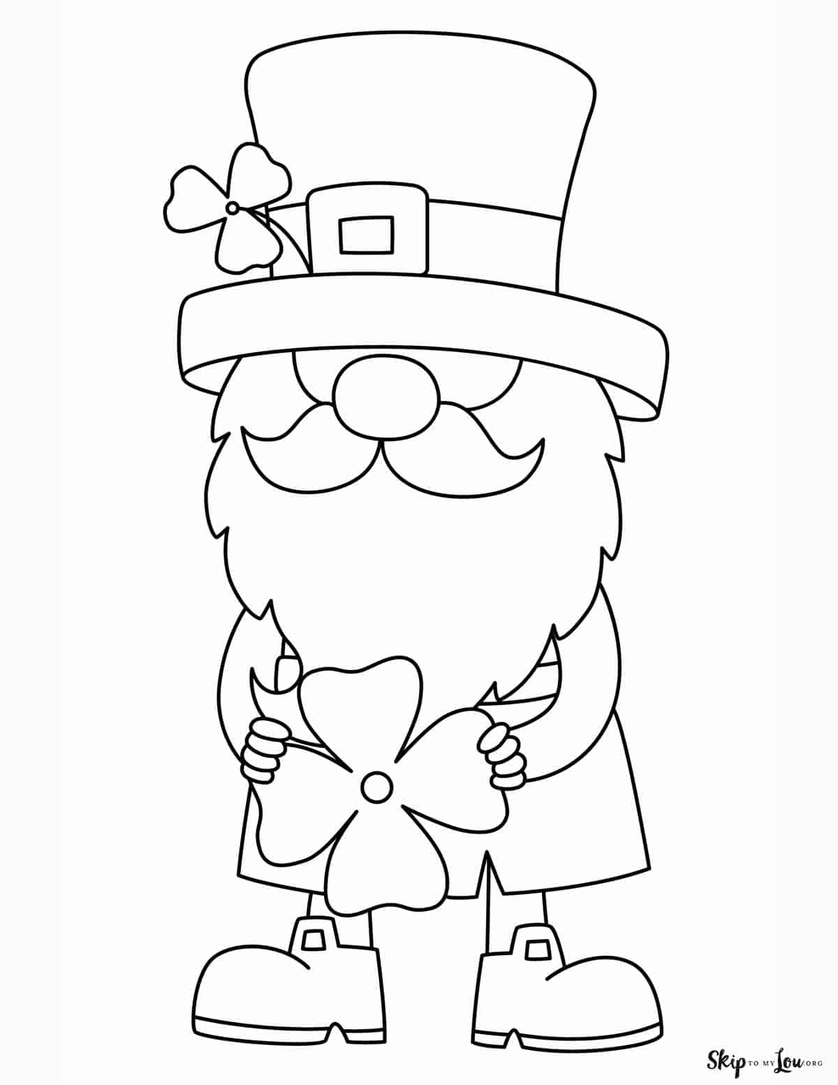 Leprechaun coloring pages skip to my lou