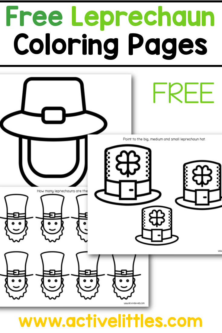 Free leprechaun coloring pages