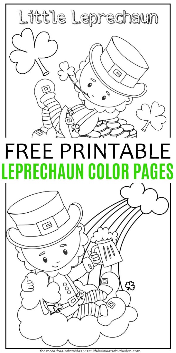 Leprechaun color pages