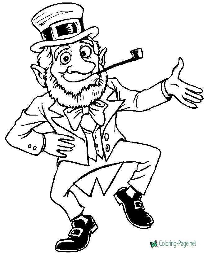 Leprechaun coloring pages