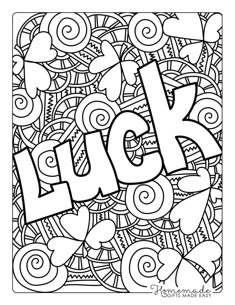 Printable st patricks day coloring pages for adults kids