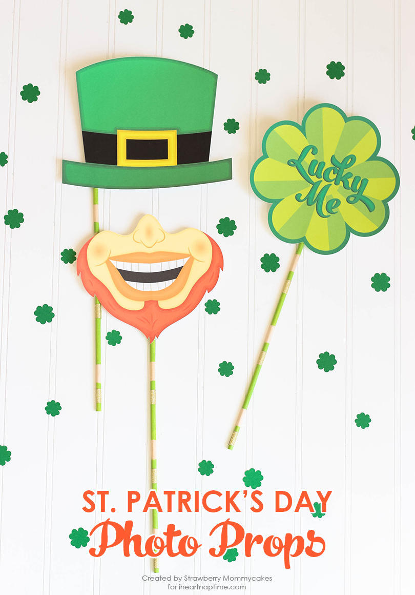 Free printable st patricks day photo props