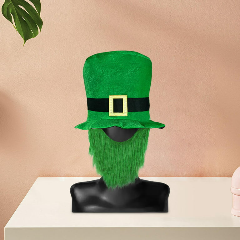 St hat with mustache leprechaun photo prop accessory for adults rectangular rectangular