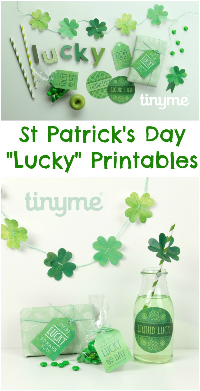 St patricks day lucky printables pack