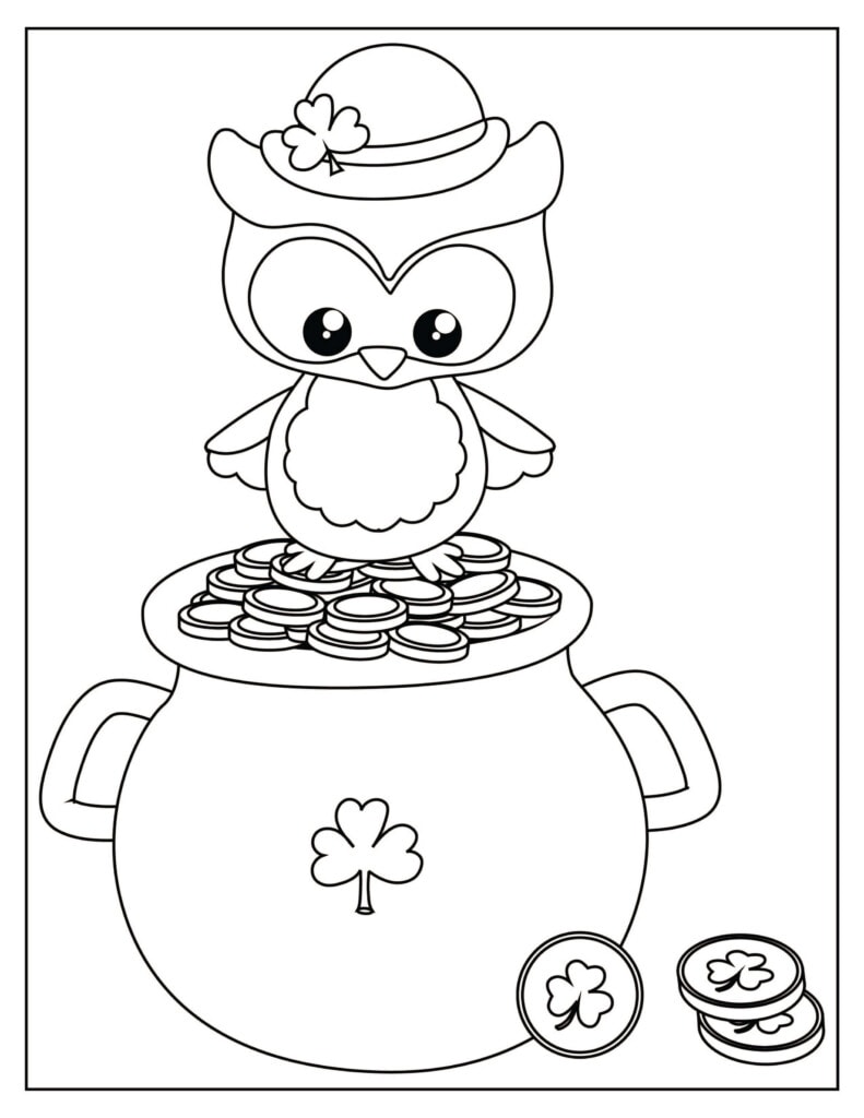 St patricks day coloring pages