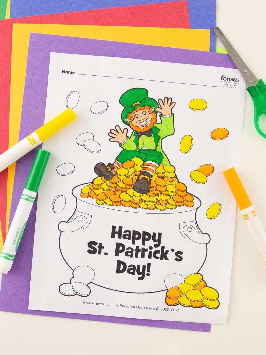 Free st patricks day coloring pages