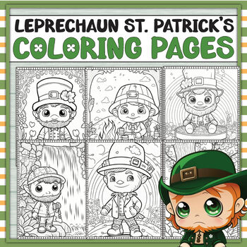 Leprechaun st patricks day coloring pages march st pattys day worksheets