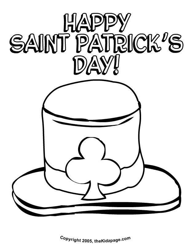 Free printable st patricks day coloring pages