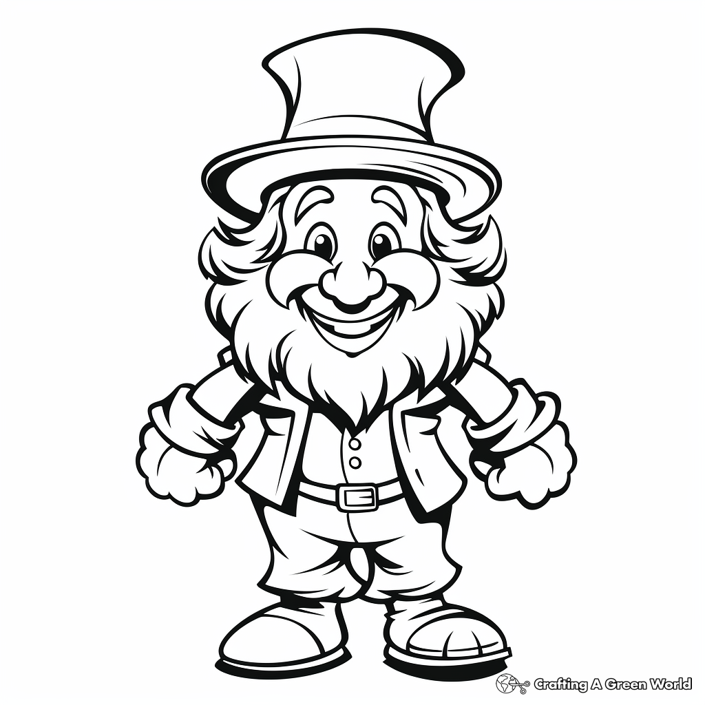 Leprechaun coloring pages