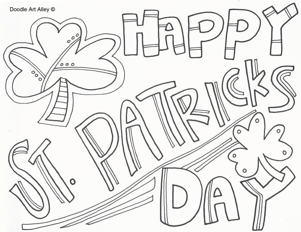 St patricks day coloring pages