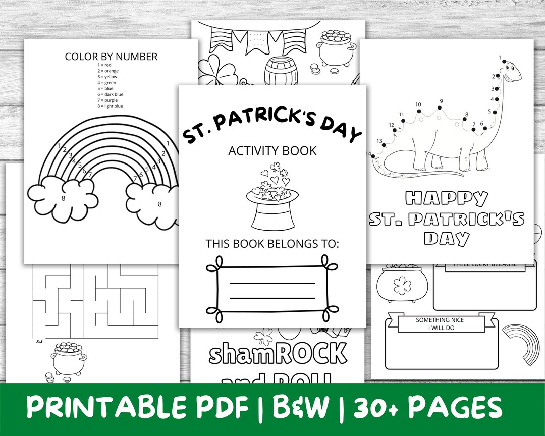 Buy kids st patricks day coloring sheets activity book toddler st paddys coloring pages kindergarten colouring printable coloring pdf online in india