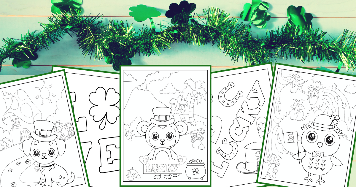 Cute printable st patricks day coloring pages
