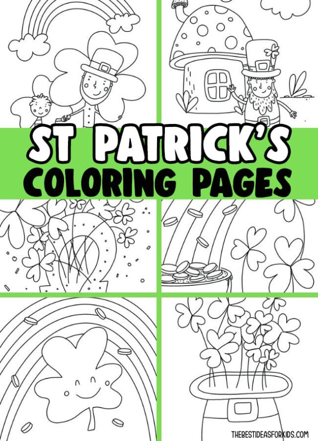 St patricks day coloring pages free printables