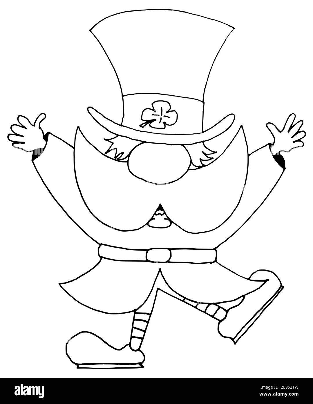 Leprechaun illustration hi