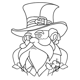 Page gnomes coloring book images