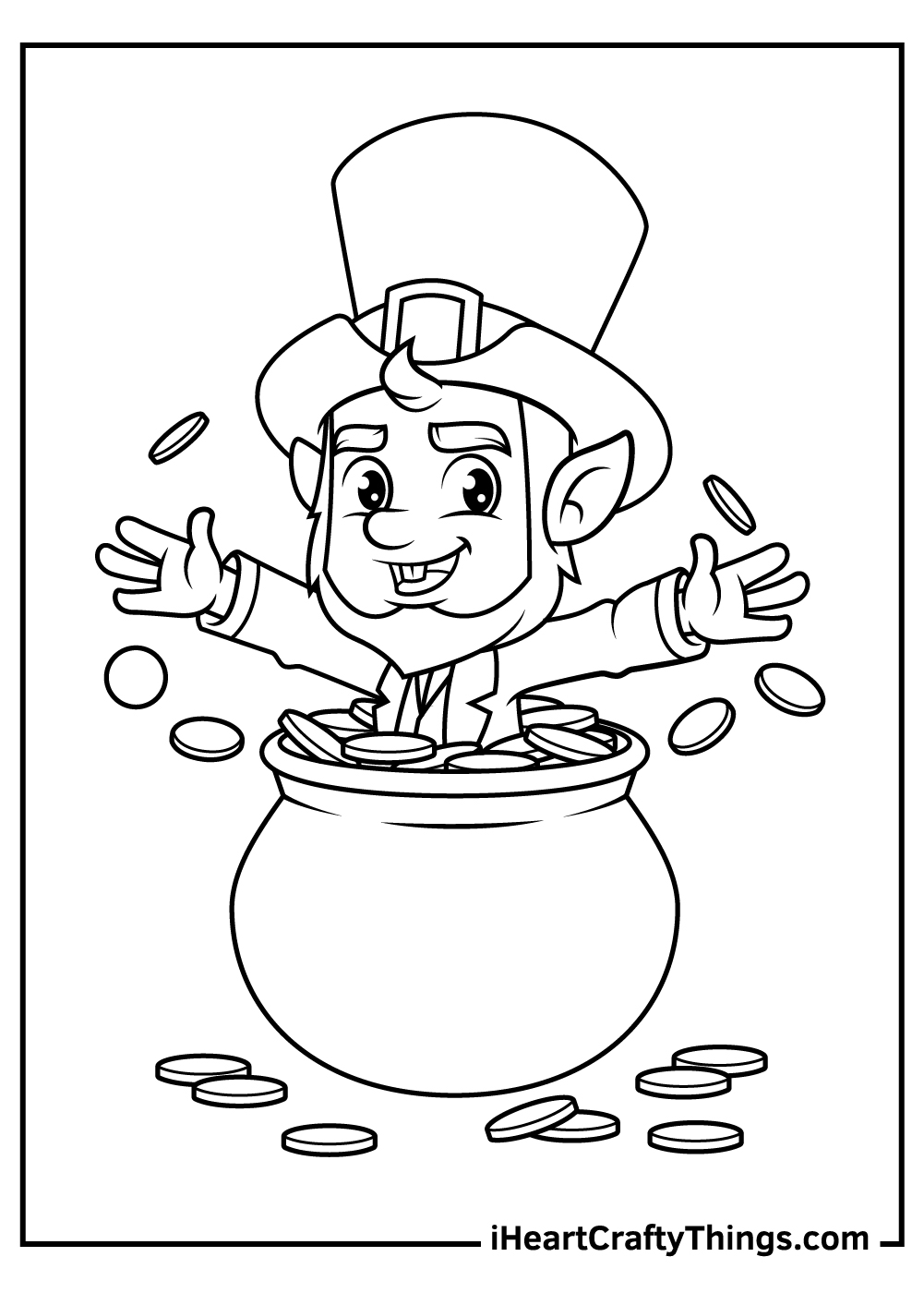 Leprechaun coloring pages updated