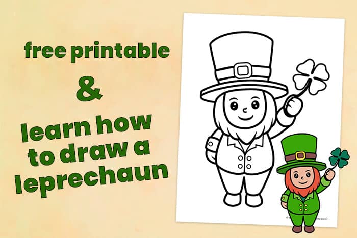 Leprechaun st patricks day coloring page mrs merry