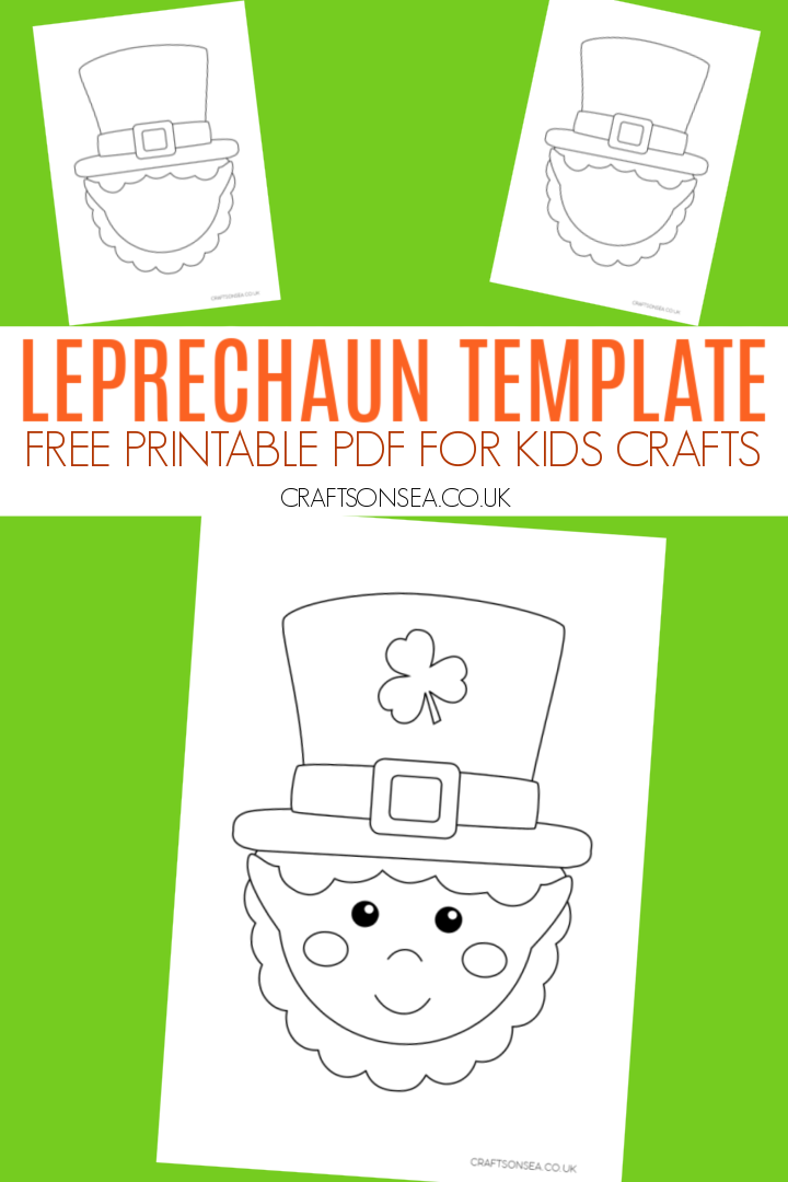 Free leprechaun template printable pdf