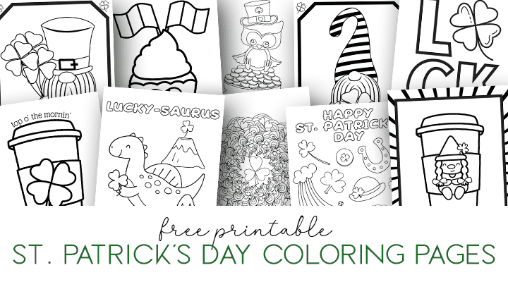 Free st patricks day coloring page printables