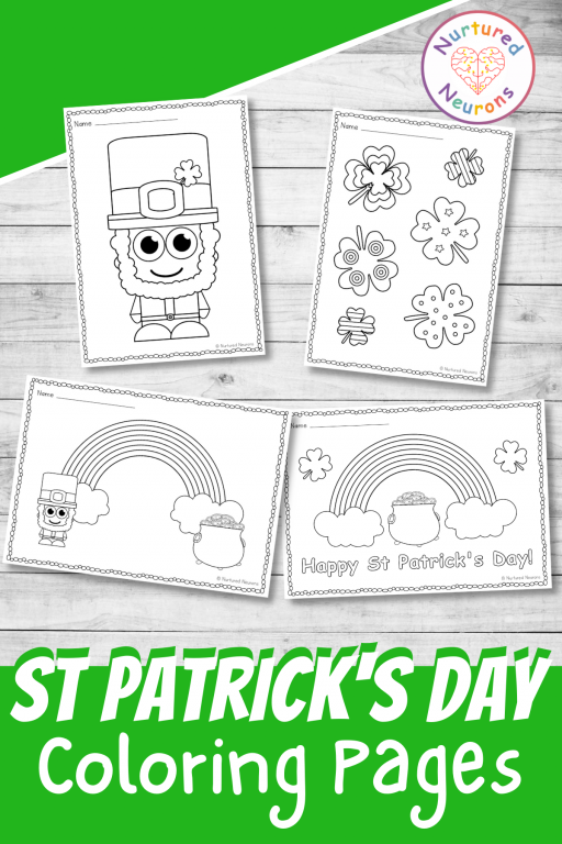 St patricks day coloring pages printable pdf