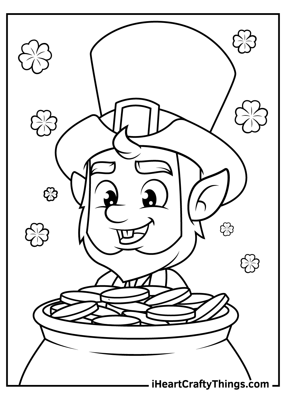 Leprechaun coloring pages updated