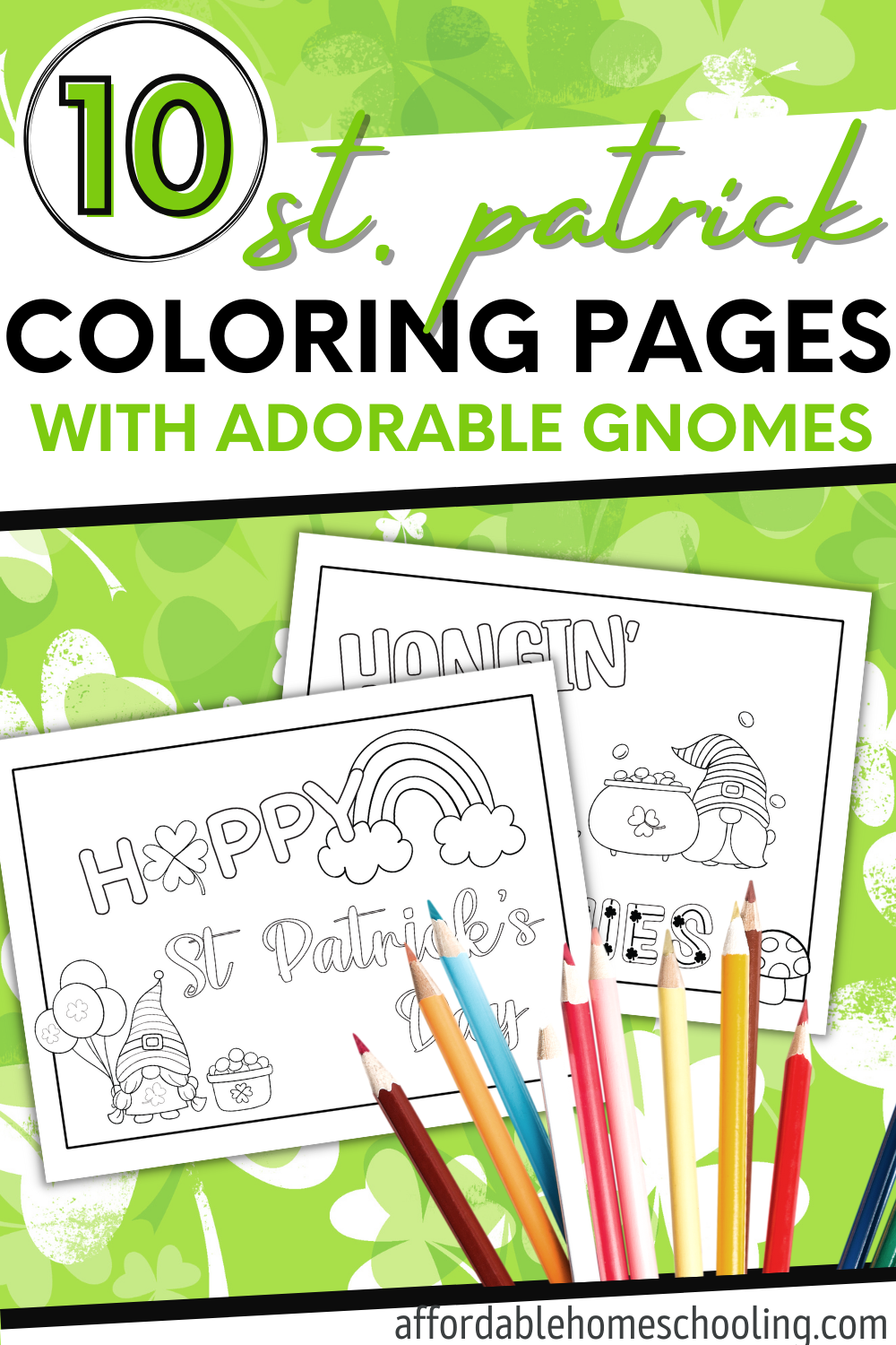 Free st patricks day coloring pages