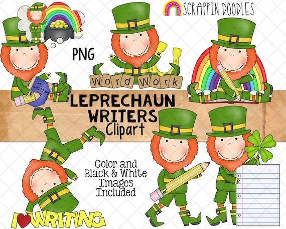 Leprechaun writing clipart st patricks day leprechauns irish leprechauns graphics sublimation png