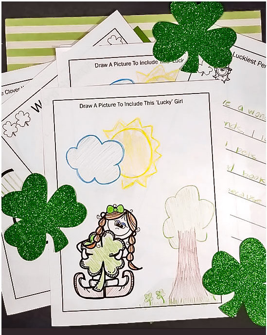 Free printable st patricks day activity pack for kindergarten