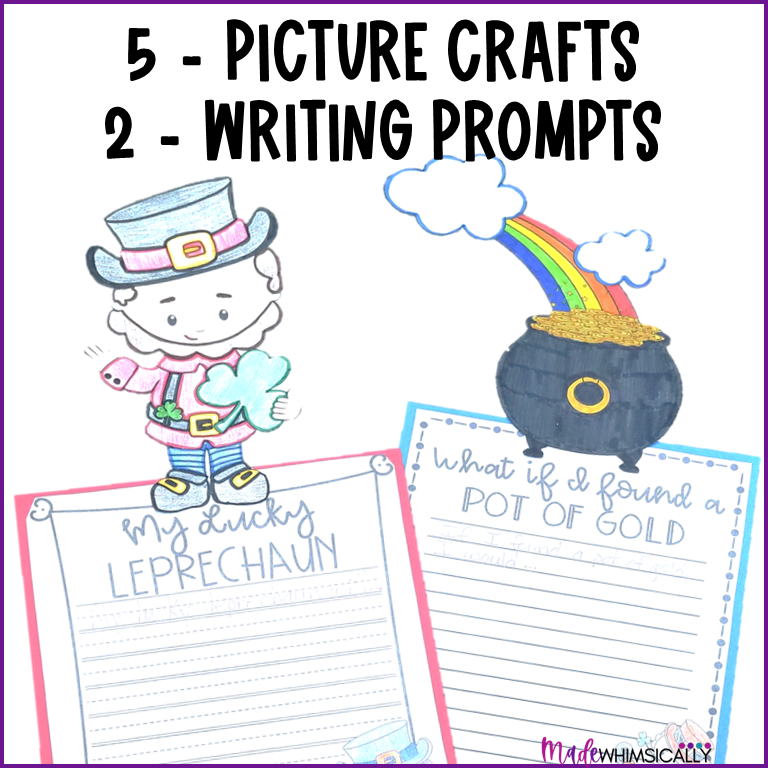 How to catch a leprechaun writing prompt â st patricks day writing craft made by teachers