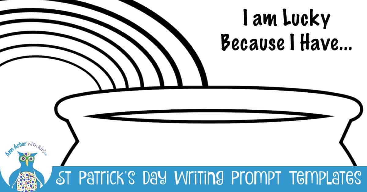 St patricks day writing prompt i am lucky free printable