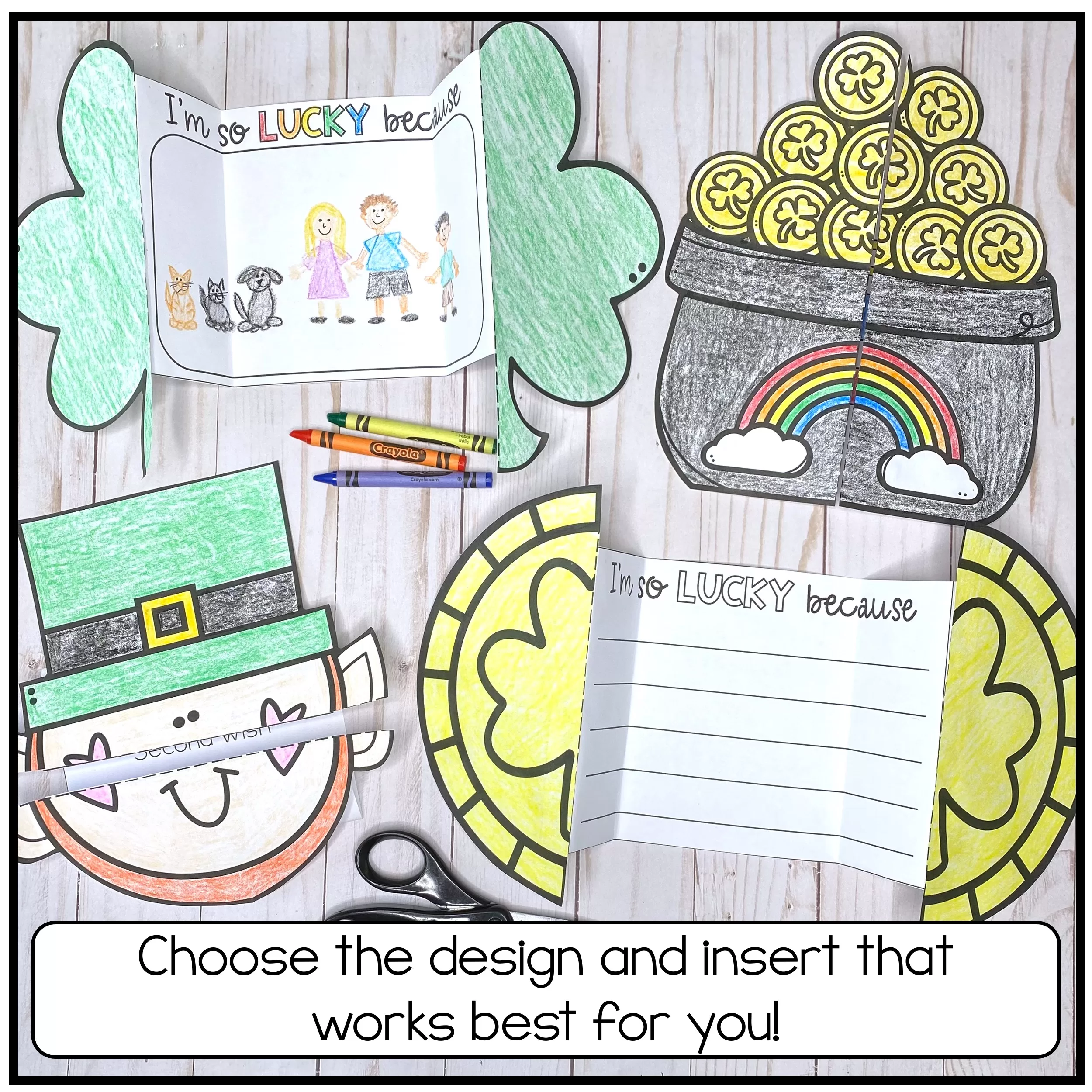 St patricks day writing crafts