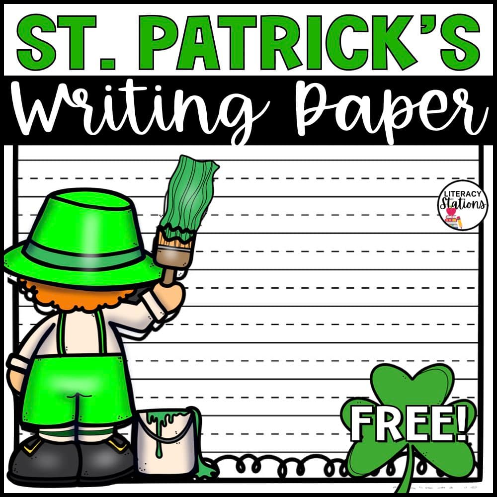 Free st patricks day writing paper