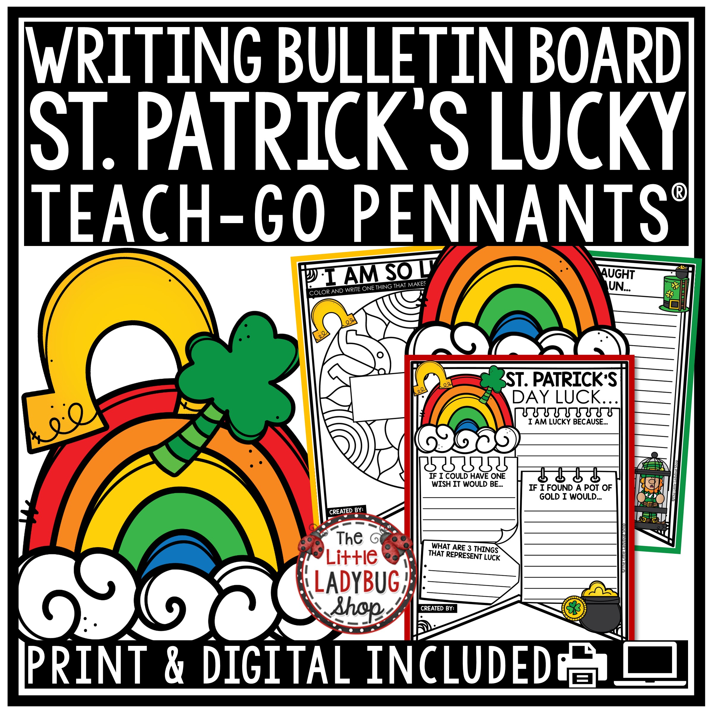 St patricks day writing bulletin